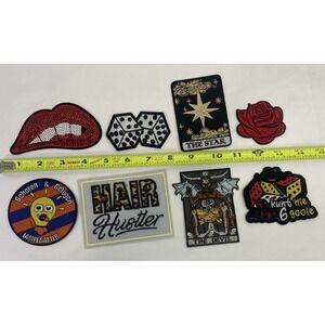 Unbranded Patches Bundle Unisex OS Multicolor Excellent Tarot Sequin DIY Biker